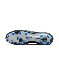 Nike Tiempo Legend 10 Elite Gazon Naturel Chaussures de Foot (FG) Noir Bleu