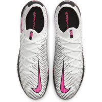 Nike PHANTOM GT PRO GRAS VOETBALSCHOENEN (FG) Wit Roze Zwart