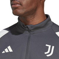 adidas Juventus Survêtement 1/4-Zip 2023-2024 Gris Foncé Blanc