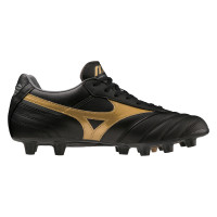 Mizuno Morelia II Pro Gazon Naturel Chaussures de Foot (FG) Noir Doré