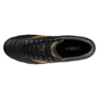 Mizuno Morelia II Pro Gazon Naturel Chaussures de Foot (FG) Noir Doré