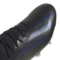 adidas X Crazyfast.1 Gras Voetbalschoenen (FG) Zwart Donkerblauw