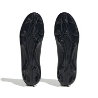 adidas X Crazyfast.3 Sans Lacets Gazon Naturel Chaussures de Foot (FG) Noir Anthracite