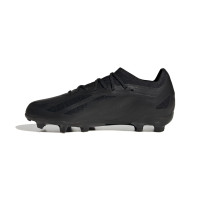 adidas X Crazyfast.1 Gras Voetbalschoenen (FG) Kids Zwart Donkerblauw
