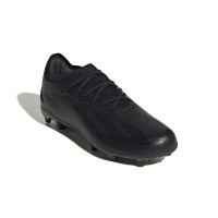 adidas X Crazyfast.1 Gras Voetbalschoenen (FG) Kids Zwart Donkerblauw