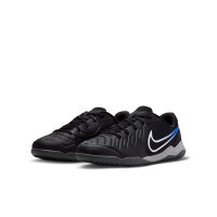 Nike Tiempo Legend 10 Academy Chaussures de Foot en Salle (IN) Enfants Noir Bleu