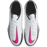 Nike PHANTOM GT CLUB GRAS/KUNSTGRAS VOETBALSCHOENEN (MG)Wit Roze Zwart