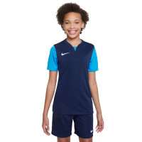 Nike Dri-Fit Trophy V Maillot d'Entraînement Enfants Bleu Foncé Bleu Blanc