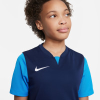 Nike Dri-Fit Trophy V Maillot d'Entraînement Enfants Bleu Foncé Bleu Blanc
