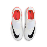 Nike Zoom Mercurial Superfly 9 Pro Veterloze Gras Voetbalschoenen (FG) Kids Wit Felrood Zwart