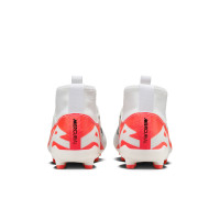 Nike Zoom Mercurial Superfly 9 Pro Veterloze Gras Voetbalschoenen (FG) Kids Wit Felrood Zwart