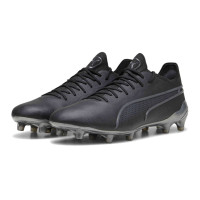 PUMA King Ultimate Gazon Naturel Gazon Artificiel (MG) Noir Argenté