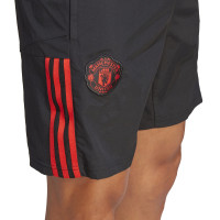 adidas Manchester United Polo Trainingsset 2023-2024 Wit Zwart Rood