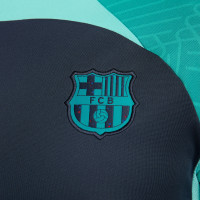 Nike FC Barcelone Strike Maillot d'Entraînement 2023-2024 Bleu Foncé Turquoise