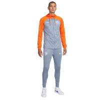 Nike Inter Milan Strike Survêtement à Capuche Full-Zip 2023-2024 Gris Orange Blanc