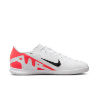 Nike Zoom Mercurial Vapor 15 Academy Chaussures de Foot en Salle (IN) Blanc Rouge Vif Noir