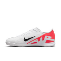 Nike Zoom Mercurial Vapor 15 Academy Chaussures de Foot en Salle (IN) Blanc Rouge Vif Noir