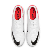 Nike Zoom Mercurial Vapor 15 Academy Chaussures de Foot en Salle (IN) Blanc Rouge Vif Noir