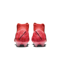 Nike Phantom Luna Elite Gazon Naturel Chaussures de Foot (FG) Rouge Vif Blanc