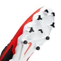 Nike Phantom GX Academy Gazon Naturel Gazon Artificiel Chaussures de Foot (MG) Noir Rouge Vif Blanc