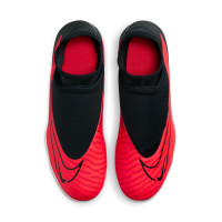 Nike Phantom GX Club Dynamic Fit Gazon Naturel Gazon Artificiel Chaussures de Foot (MG) Noir Rouge Vif Blanc