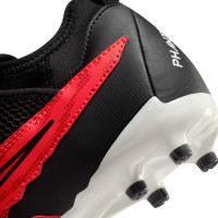 Nike Phantom GX Academy Dynamic Fit Gras / Kunstgras Voetbalschoenen (MG) Kids Zwart Felrood Wit