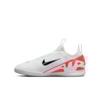 Nike Zoom Mercurial Vapor 15 Academy Veterloze Zaalvoetbalschoenen (IN) Kids Wit Felrood Zwart
