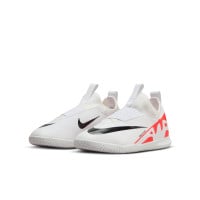 Nike Zoom Mercurial Vapor 15 Academy Veterloze Zaalvoetbalschoenen (IN) Kids Wit Felrood Zwart
