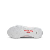 Nike Zoom Mercurial Vapor 15 Academy Veterloze Zaalvoetbalschoenen (IN) Kids Wit Felrood Zwart