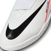 Nike Zoom Mercurial Vapor 15 Academy Veterloze Zaalvoetbalschoenen (IN) Kids Wit Felrood Zwart