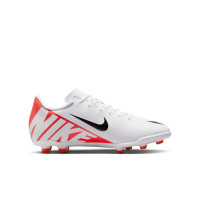 Nike Mercurial Vapor 15 Club Gras / Kunstgras Voetbalschoenen (MG) Kids Wit Felrood Zwart
