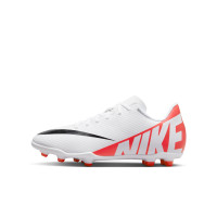 Nike Mercurial Vapor 15 Club Gras / Kunstgras Voetbalschoenen (MG) Kids Wit Felrood Zwart