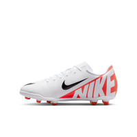 Nike Mercurial Vapor 15 Club Gras / Kunstgras Voetbalschoenen (MG) Kids Wit Felrood Zwart