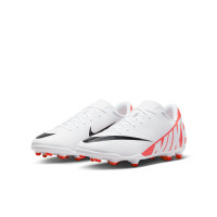 Nike Mercurial Vapor 15 Club Gras / Kunstgras Voetbalschoenen (MG) Kids Wit Felrood Zwart