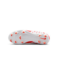 Nike Mercurial Vapor 15 Club Gras / Kunstgras Voetbalschoenen (MG) Kids Wit Felrood Zwart
