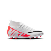 Nike Mercurial Superfly 9 Club Gras / Kunstgras Voetbalschoenen (MG) Kids Wit Felrood Zwart