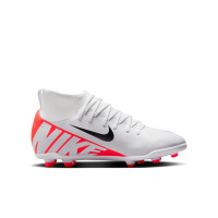 Nike Mercurial Superfly 9 Club Gras / Kunstgras Voetbalschoenen (MG) Kids Wit Felrood Zwart
