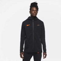 Nike AS Roma Tech Fleece Pack Hoodie FZ CL 2020-2021 Zwart