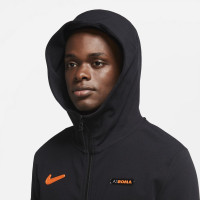 Nike AS Roma Tech Fleece Pack Trainingspak CL 2020-2021 Zwart Oranje