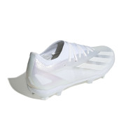 adidas X Crazyfast.2 Gazon Naturel Chaussures de Foot (FG) Blanc Métallique