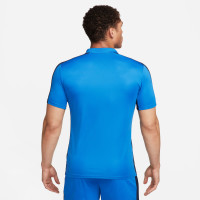 Nike Dri-FIT Academy 23 Polo Blauw Donkerblauw Wit