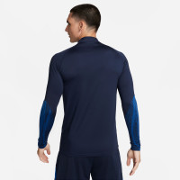 Nike Dri-FIT Strike 23 Trainingstrui 1/4-Zip Donkerblauw Blauw Wit