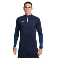 Nike Dri-FIT Strike 23 Trainingstrui 1/4-Zip Donkerblauw Blauw Wit