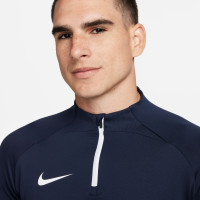Nike Dri-FIT Strike 23 Trainingstrui 1/4-Zip Donkerblauw Blauw Wit