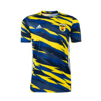 Maillot d'entraînement d'échauffement adidas SC Cambuur 2023-2024 jaune bleu