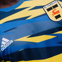 Maillot d'entraînement d'échauffement adidas SC Cambuur 2023-2024 jaune bleu