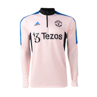 adidas Manchester United Survêtement 2022-2023 Rose Clair Noir Bleu