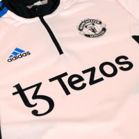 adidas Manchester United Survêtement 2022-2023 Rose Clair Noir Bleu