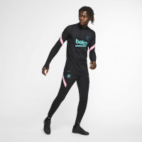 Pantalon d'entraînement Nike FC Barcelone VaporKnit Strike KZF 2020-2021 Noir
