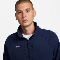 Nike F.C. Culture Of Football Survêtement Full-Zip Bleu Foncé Blanc